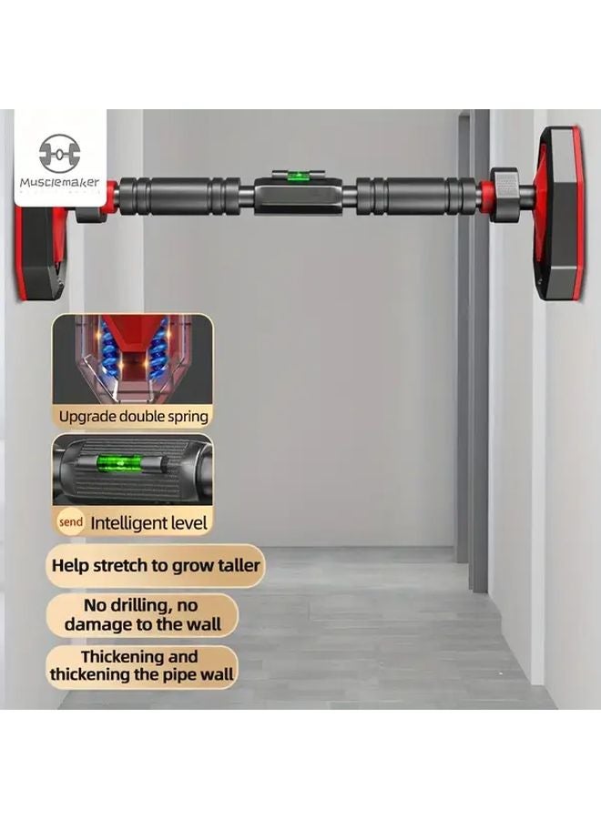 Adjustable Doorway Pull Up Bar Home Gym Equipment Core Muscle Training Size L 47 24 62 99 Inch - Image 2